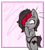 Size: 879x972 | Tagged: safe, artist:lazerblues, imported from derpibooru, oc, oc only, oc:miss eri, oc:miss eri eri, pony, black and red mane, clothes, cut, panties, solo, striped underwear, two toned mane, underwear