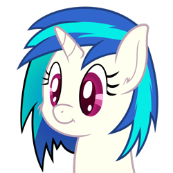 Size: 1348x1348 | Tagged: safe, artist:djdavid98, imported from derpibooru, dj pon-3, vinyl scratch, pony, unicorn, bust, colored pupils, cute, female, portrait, simple background, solo, transparent background