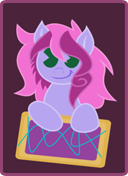 Size: 723x994 | Tagged: safe, artist:peacockchan, imported from derpibooru, oc, oc only, oc:wildberry, earth pony, pony, female, food, mare, pac-man eyes, pacman eyes, poptart, solo