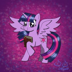 Size: 894x894 | Tagged: safe, artist:doppiad-doubled, imported from derpibooru, twilight sparkle, alicorn, pony, book, female, solo, twilight sparkle (alicorn)