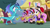 Size: 728x406 | Tagged: safe, imported from derpibooru, screencap, princess ember, sea swirl, dragon, pony, triple threat, band, clothes, discovery family logo, female, fist, mare, menacing, musical instrument, ponyville, trumpet, uniform, unnamed character, unnamed pony, watermark