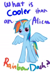 Size: 1748x2550 | Tagged: safe, artist:sharpieboss, imported from derpibooru, rainbow dash, alicorn, pony, alicornified, birthday card, female, g4, mare, race swap, rainbowcorn, simple background, solo, white background