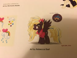 Size: 4032x3024 | Tagged: safe, alternate version, artist:rebecca dart, imported from derpibooru, songbird serenade, pony, my little pony: the movie, the art of my little pony: the movie, concept art, rebecca dart, sia (singer)