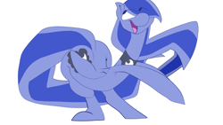 Size: 1920x1080 | Tagged: safe, artist:omnifelpur, artist:tacokurt, imported from derpibooru, princess luna, pony, female, off model, simple background, solo, wat, white background