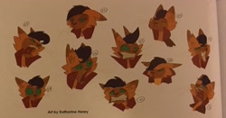 Size: 1709x894 | Tagged: safe, artist:katharine henry, imported from derpibooru, capper dapperpaws, abyssinian, anthro, my little pony: the movie, the art of my little pony: the movie, expressions, faic, male, reference sheet