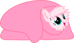 Size: 5000x2954 | Tagged: safe, artist:weegeestareatyou, imported from derpibooru, oc, oc only, oc:fluffle puff, pony, .svg available, blanket, blanket burrito, cute, flufflebetes, high res, simple background, solo, transparent background, vector