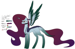 Size: 5403x3505 | Tagged: safe, artist:sweetmelon556, imported from derpibooru, oc, oc only, oc:lilly cloud, alicorn, pony, colored wings, female, high res, mare, multicolored wings, reference sheet, solo