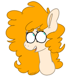 Size: 1024x1126 | Tagged: safe, artist:brownmota, imported from derpibooru, pear butter, pony, the perfect pear, bust, female, portrait, simple background, solo, transparent background