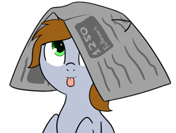 Size: 825x625 | Tagged: safe, artist:neuro, imported from derpibooru, oc, oc only, oc:littlepip, pony, unicorn, fallout equestria, :p, cute, female, looking up, mare, mlem, newspaper, silly, silly pony, simple background, solo, tongue out, transparent background