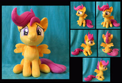 Size: 4970x3375 | Tagged: safe, artist:fireflytwinkletoes, imported from derpibooru, scootaloo, pegasus, pony, parental glideance, absurd resolution, cute, cutealoo, female, filly, irl, photo, plushie, scootalove, sitting, solo