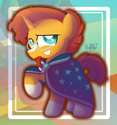 Size: 2641x2825 | Tagged: safe, artist:bubbly-storm, imported from derpibooru, sunburst, pony, unicorn, clothes, cute, glasses, male, robe, solo, stallion, sunbetes, sunburst's cloak, sunburst's glasses, sunburst's robe