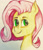 Size: 517x600 | Tagged: safe, artist:dmagine, imported from derpibooru, fluttershy, pony, bust, cute, female, looking at you, looking sideways, pixiv, portrait, shyabetes, smiling, solo, traditional art