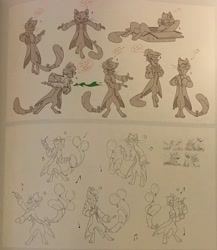 Size: 1815x2095 | Tagged: safe, deleted from derpibooru, imported from derpibooru, capper dapperpaws, spike, my little pony: the movie, the art of my little pony: the movie, balloon, dancing, movie reference, poses, reference, reference sheet, scarface, singing