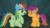 Size: 864x486 | Tagged: safe, imported from derpibooru, screencap, rainbow dash, scootaloo, pegasus, pony, campfire tales, animated, blinking, crouching, cute, daaaaaaaaaaaw, discovery family, discovery family logo, eyes closed, female, filly, foal, folded wings, gif, hug, logo, mare, nodding, scootalove, sisterly love, spread wings, talking, the cmc's cutie marks, wings