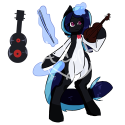 Size: 6000x6000 | Tagged: safe, artist:magestii, imported from derpibooru, oc, oc only, pony, absurd resolution, magical lesbian spawn, offspring, parent:octavia melody, parent:vinyl scratch, parents:scratchtavia, solo