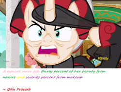 Size: 1600x1212 | Tagged: safe, artist:meiyeezhu, imported from derpibooru, screencap, sable spirit, pony, campfire tales, discovery family logo, image macro, meme, proverb, wisdom