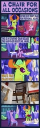 Size: 1500x4664 | Tagged: safe, artist:phucknuckl, edit, imported from derpibooru, thorax, twilight sparkle, alicorn, changedling, changeling, triple threat, book, bubsy's chair, chair, comic, couch, king thorax, screencap comic, twilight sparkle (alicorn), twilight's castle