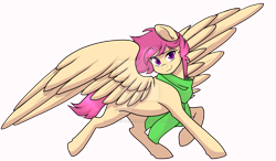 Size: 1024x596 | Tagged: safe, artist:twisted-sketch, imported from derpibooru, oc, oc only, oc:warm embrace, pegasus, pony, bronycon2017, commission, watermark