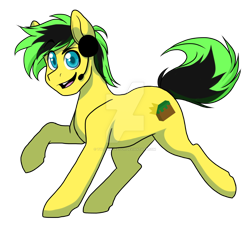 Size: 1024x922 | Tagged: safe, artist:twisted-sketch, imported from derpibooru, oc, oc only, earth pony, pony, bronycon2017, commission, headset, male, solo, stallion, watermark