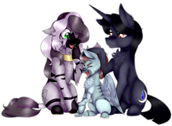 Size: 2575x1884 | Tagged: safe, artist:norrixcurral08, imported from derpibooru, oc, oc only, oc:jewel stand, oc:moonfire, oc:tourniquet, unicorn, zebra, colt, jewelmoon, male, parent:oc:jewel stand, parent:oc:moonfire, parents:jewelmoon