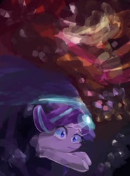 Size: 914x1236 | Tagged: safe, artist:laurasrxfgcc, artist:twico, imported from derpibooru, starlight glimmer, pony, unicorn, anger magic, female, glowing horn, magic, mare, solo