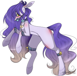 Size: 992x975 | Tagged: safe, artist:ohflaming-rainbow, imported from derpibooru, oc, oc only, oc:starlocks, earth pony, pony, female, gag, mare, muzzle gag, rearing, simple background, solo, transparent background