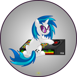 Size: 5000x5000 | Tagged: safe, artist:lakword, imported from derpibooru, dj pon-3, vinyl scratch, pony, unicorn, absurd resolution, female, mare, musician, playing, simple background, sitting, solo, transparent background, turntable