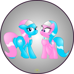 Size: 5000x5000 | Tagged: safe, artist:lakword, imported from derpibooru, aloe, lotus blossom, earth pony, pony, absurd resolution, female, group, happy, mare, simple background, sisters, spa twins, standing, transparent background