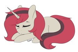 Size: 1073x719 | Tagged: artist needed, source needed, safe, imported from derpibooru, oc, oc only, pony, unicorn, sleeping, solo