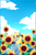 Size: 2058x3102 | Tagged: safe, artist:foxda, imported from derpibooru, derpy hooves, pegasus, pony, colored pupils, female, flower, happy, looking back, looking up, mare, sky, smiling, solo, sunflower