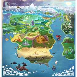 Size: 4096x4096 | Tagged: safe, imported from derpibooru, classical hippogriff, dragon, hippogriff, narwhal, my little pony: the movie, absurd resolution, airship, appleloosa, arimaspi territory, badlands, baltimare, bone, canterlot, castle of the royal pony sisters, cloudsdale, crystal empire, desert, dust cloud, dust storm, equestria, everfree forest, g4, generic pony, ghastly gorge, griffonstone, iceberg, igloo, klugetown, las pegasus, lightning, los pegasus, manehattan, map, map of equestria, mount aris, official, our town, parts unknown, ponyville, railroad, rain, seaquestria, skull, smoke, storm king's castle, stormcloud, sun, temple, twilight's castle, water, yakyakistan