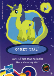 Size: 743x1043 | Tagged: safe, imported from derpibooru, comet tail, pony, unicorn, collector card, male, quality, solo, stallion