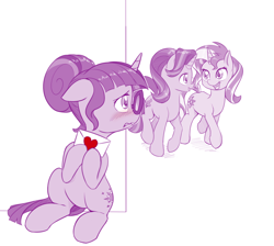 Size: 1000x896 | Tagged: safe, artist:dstears, imported from derpibooru, sci-twi, starlight glimmer, sunset shimmer, twilight sparkle, pony, unicorn, equestria girls, blushing, envelope, equestria girls ponified, female, floppy ears, glasses, hair bun, heart, lesbian, mare, nervous, ponified, scitwishimmer, shipping, smiling, sunsetsparkle, trio, twistarlight, unicorn sci-twi