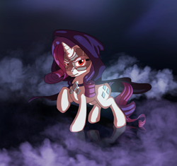 Size: 1993x1876 | Tagged: safe, artist:skodadav, idw, imported from derpibooru, rarity, pony, unicorn, ponies of dark water, cloak, clothes, doctor doom, doctor doomity, evil, female, mare, mask, solo