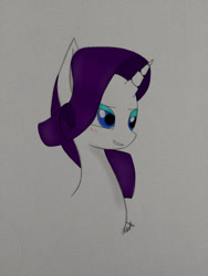 Size: 720x960 | Tagged: safe, artist:queen-meli, imported from derpibooru, rarity, pony, female, solo, traditional art