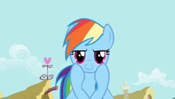 Size: 1280x720 | Tagged: safe, imported from derpibooru, screencap, rainbow dash, pony, a bird in the hoof, female, mare, solo