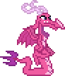 Size: 92x108 | Tagged: safe, artist:botchan-mlp, imported from derpibooru, ballista, dragon, animated, background dragon, blinking, desktop ponies, female, gif, pixel art, simple background, solo, sprite, teenaged dragon, transparent background