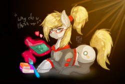 Size: 1748x1181 | Tagged: safe, artist:katafex, imported from derpibooru, oc, oc only, pony, book, clothes, cute, cute pony, digital art, fanart, female, glasses, nerd, sexy, socks, solo