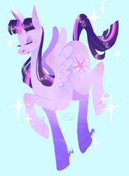 Size: 2500x3400 | Tagged: safe, artist:k9core, imported from derpibooru, twilight sparkle, alicorn, eyes closed, female, smiling, solo, twilight sparkle (alicorn)