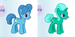 Size: 556x278 | Tagged: safe, imported from derpibooru, glitter drops, spring rain, pony, unicorn, my little pony: the movie, the stormy road to canterlot, duo, female, gameloft, mare, siblings, sisters, tempest shadow's friends