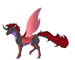 Size: 3863x3099 | Tagged: safe, artist:cookiemoonloo, imported from derpibooru, pharynx, changedling, changeling, to change a changeling, alternate design, high res, prince pharynx, simple background, solo, white background