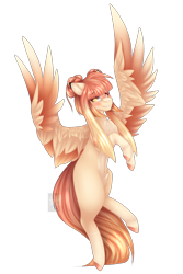 Size: 2000x3000 | Tagged: safe, artist:mauuwde, imported from derpibooru, oc, oc only, oc:lyshuu, pegasus, pony, colored wings, female, flying, high res, mare, multicolored wings, simple background, solo, transparent background