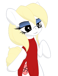 Size: 777x1015 | Tagged: safe, alternate version, artist:an-m, artist:luzion, color edit, imported from derpibooru, oc, oc only, oc:aryanne, earth pony, pony, semi-anthro, bipedal, clothes, colored, dress, female, lidded eyes, mare, model, nazi, raised hoof, red dress, simple background, smiling, solo, swastika, transparent background