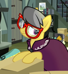 Size: 446x480 | Tagged: safe, imported from derpibooru, screencap, a.k. yearling, daring do, pony, daring done?, cute, female, glasses, solo