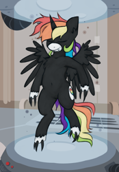 Size: 1435x2058 | Tagged: safe, artist:marsminer, imported from derpibooru, oc, oc only, oc:rainbow heart, alicorn, alicorn oc, male, solo