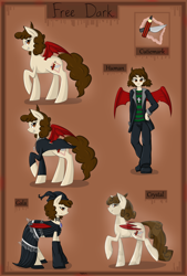 Size: 2353x3484 | Tagged: safe, artist:violentdreamsofmine, imported from derpibooru, oc, oc only, oc:free dark, bat pony, human, clothes, female, high res, humanized, mare, reference sheet, solo