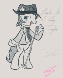 Size: 2064x2552 | Tagged: safe, artist:thestipplebrony, imported from derpibooru, pony, frank sinatra, pointillism, ponified, solo, stipple, stippling, traditional art