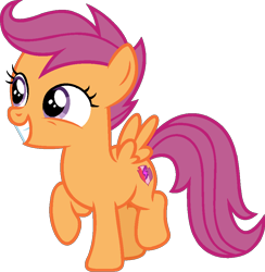 Size: 919x940 | Tagged: safe, artist:j-pinkie, imported from derpibooru, scootaloo, pegasus, pony, cute, cutealoo, female, mare, ms paint, raised hoof, simple background, solo, transparent background, vector