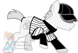 Size: 1024x696 | Tagged: safe, artist:princeofrage, imported from derpibooru, pony, cap, hat, mortis ghost, off, plushie, ponified, simple background, solo, the batter, transparent background