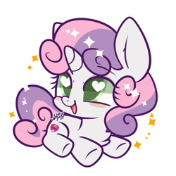 Size: 2220x2220 | Tagged: safe, artist:snow angel, imported from derpibooru, sweetie belle, pony, unicorn, cute, cutie mark, diasweetes, female, filly, heart eyes, hnnng, simple background, smiling, solo, sparkles, the cmc's cutie marks, transparent background, wingding eyes